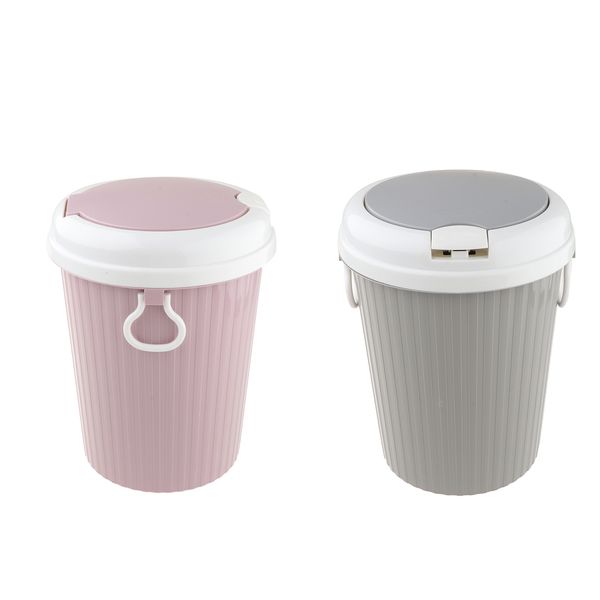 

2pcs 190x320mm l household kitchen trash can garbage bin with lid plastic