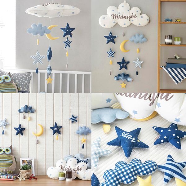 

kids room decoration clouds astronaut diy handmade wall hanger baby girl gift bedroom nursery children room decor family games t200429