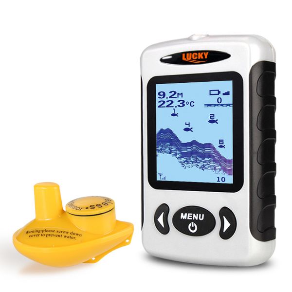 

ffw718& ffw718la wireless portable fish finder 45m/135ft sonar depth sounder alarm ocean river lake(ffw718