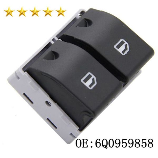 

front electric power window switch 6q0959858 for s eat cordoba ibiza iv p olo fox 1999-2011 6q0 959 858 car window lifter switch