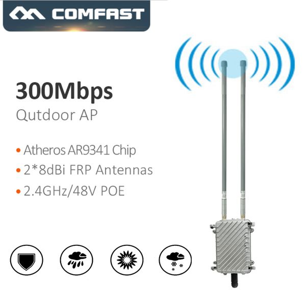 

comfast wa700 300mbps wireless ap base station larger area wifi coverage outdoor wifi router/ap with2*8dbi frp antenna