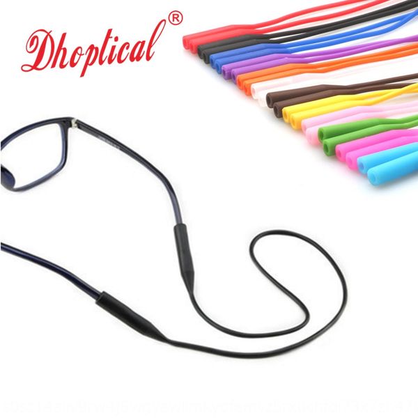 

long silicone glasses sports glasses lanyard anti-slip rope silicone rope 12 colors