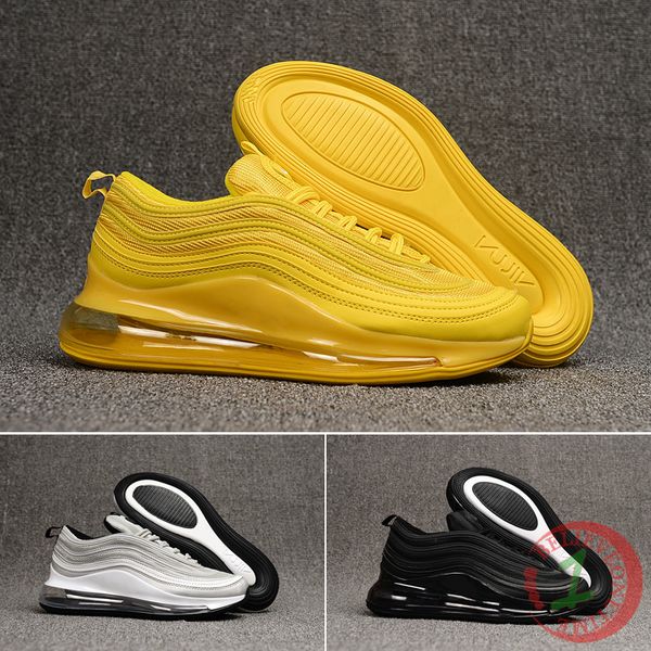 

2019 new arrival air cu hion yellow gym running hoe og athletic de igner men trainer air port neaker black white red ize 40 45