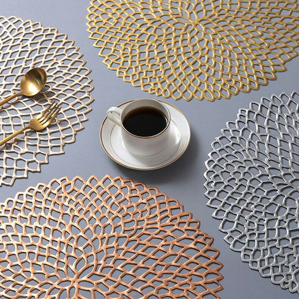 

round plastic pads insulation table placemat non-slip mats western mat