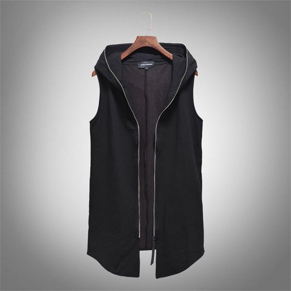 

men's washed jeans waistcoat denim vest jacket in shoulder cowboy tank casual, Black;white