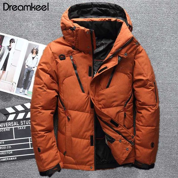 

2018 90% white duck jacket men's snow jacket men warm brand winter clothes outerwear plus size y, Black;brown