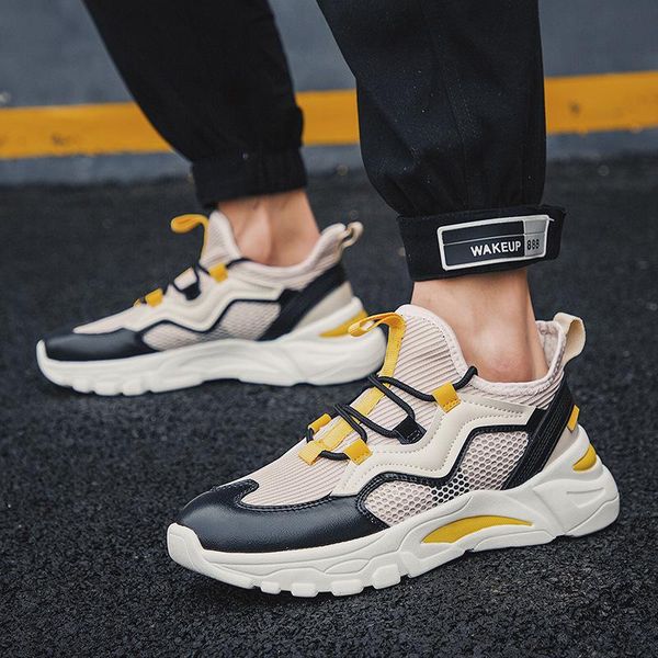 

2019 summer youth travel shoes' boy increase daddy shoes' breathable mesh summer big kids casual shoes men tide shoes 39-44