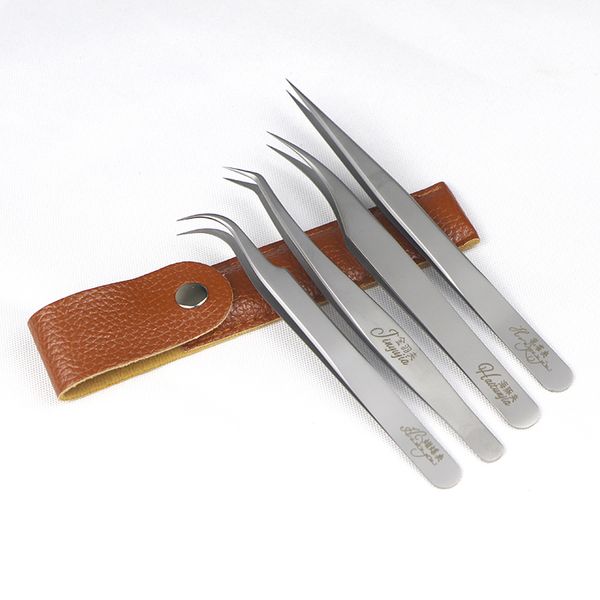 

eyelash grafting tweezers high precision steel anti-static eyelash clip ing
