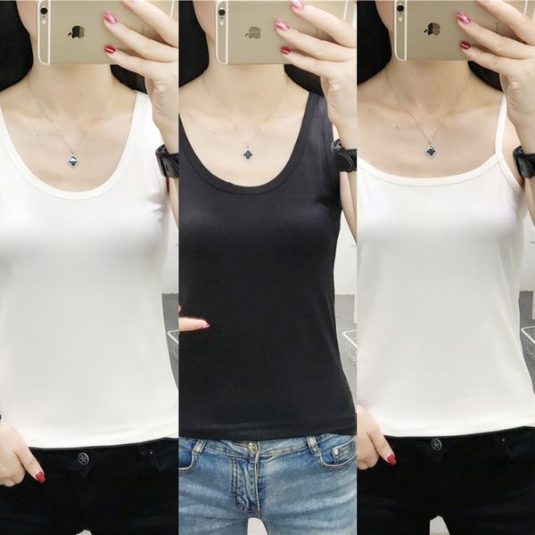 

esxy7 2020 women's lace sling small vest solid color elastic sling body sticker close-fitting sticker small slim fit fit base shirt fas, Camo