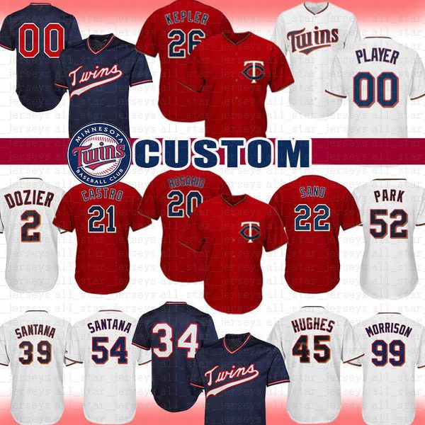 

26 Max Kepler 34 Kirby Puckett Minnesota Custom Twins Baseball Jersey A1 Miguel Sano Eddie Rosario Buxton Hrbek Blyleven Castro Park Dozier