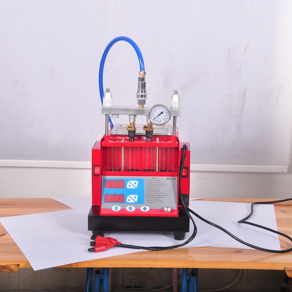

2017 factory new design auto four jars 4 cylinder 220v or 110v fuel injector tester and ultra cleaner mst-30