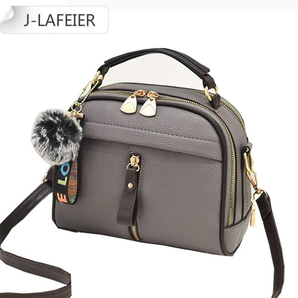 

2020 women shoulder bags crossbody bag for women handbag pu leather full moon candy color cute with fur ball shell shape bag