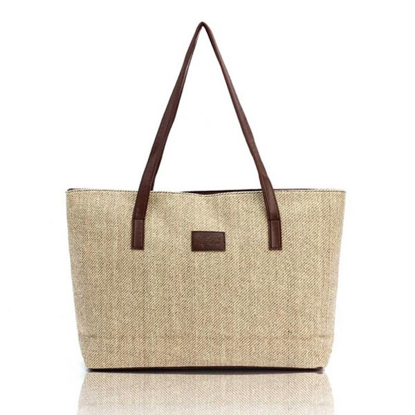 

sleeper #4005 women fashion canvas handbag shoulder bags shopping linen casual totes bolsa feminina 2018