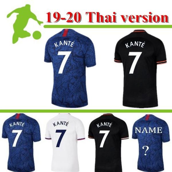 

thailand pulisic kante abraham lampard odoi willan soccer jersey 2019 2020 mount camiseta de football kits shirt 19 20 men women kids sets, Black;yellow
