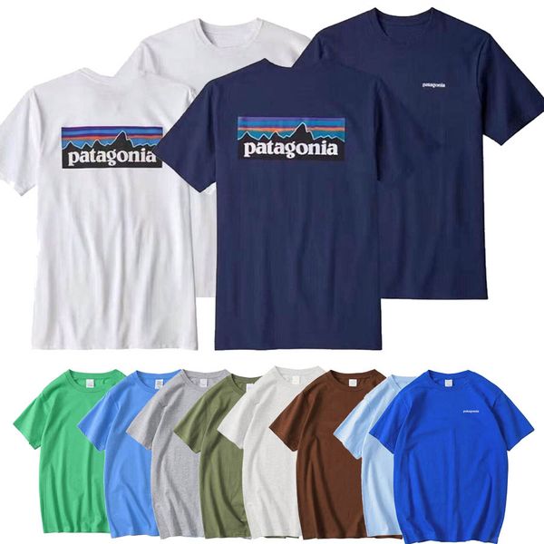 

fashion patagonia s--3xl luxury design designer male summer short sleeves t shirt tee men loose plus size a2012, White;black