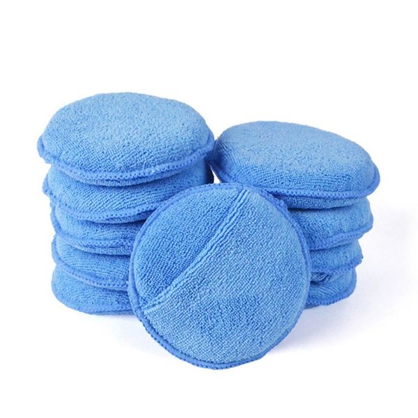 

onewell 10pcs ultra soft microfiber car wax polisher apply polishing pads car cleaning accessories