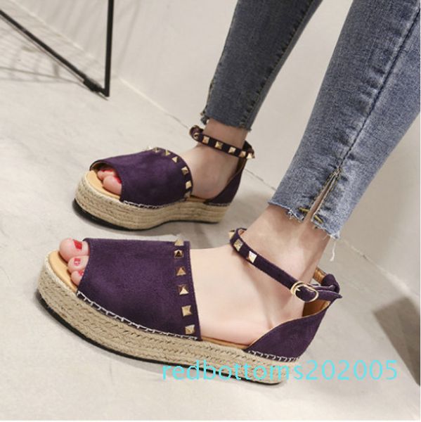 

2019 large size sandals women's flat shoes summer summer women flat r05, Black