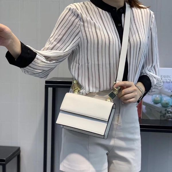 

wide shoulder strap wide square sling bag shoulder/crossbody bag female cool non-mainstream designer simple mini
