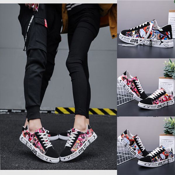 

non-brand men women balck red white skateboard shoes comfortable fashion classical designer trainers sneakers outdoor shoes size 36-44, White;red