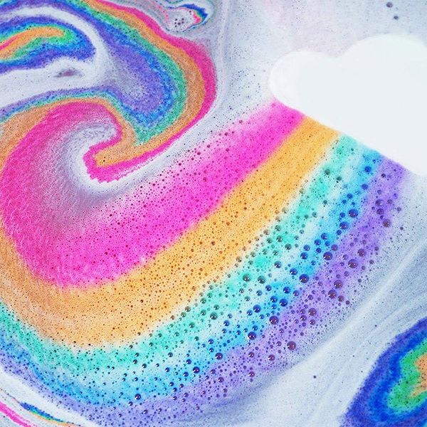 

ins cloud bath salt rainbow cloud essential oil bath salt ball soothing moisturizing skin water spa body skin care k0501