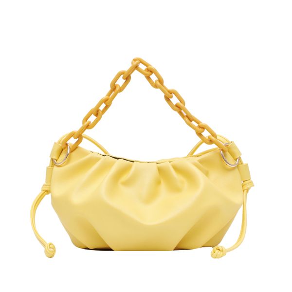 

elegant female soft crossbody bag 2019 winter new quality leather women's handbag vintage chain shoulder messenger bag