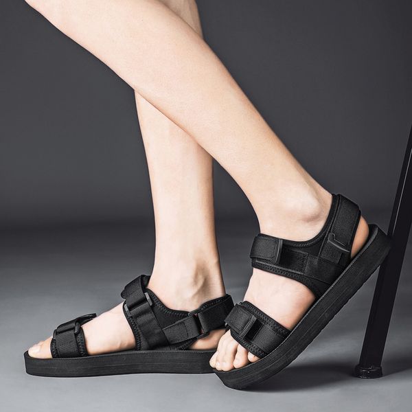 

sandals gladiator luxury roman 44 dress samool summer handmade big sandalia for praia outdoor homens male sandale slippers mens, Black