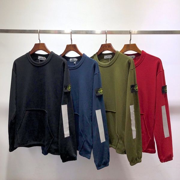 

2019 popular american and european fashion designers round neck hoodie youth popular men's designers clothing casual sweatshirt #8110, Black