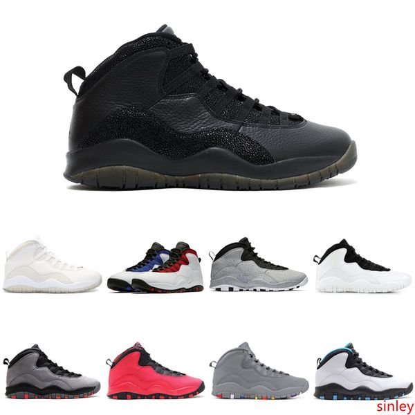 

new 10 10s basketball shoes cement westbrook bobcats i'm back chicago cool grey athletics sports sneakers