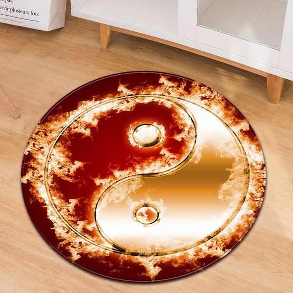 

103tai chi circular carpet living room carpet bedroom dining room floor mat