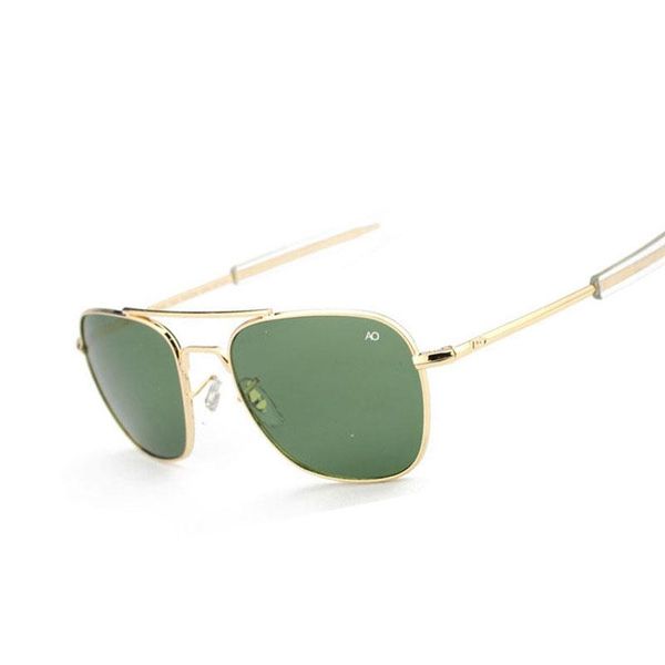 

samjune fashion aviation sunglasses men brand designer ao sun glasses for male american army military optical glass lens oculos ewssj