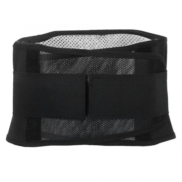

waist support adjustable heavy weight lifting fitness sports protector lumbar back waist support belt brace elastic, Black;gray