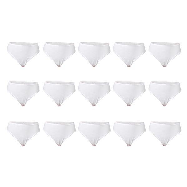 

15x women cotton disposable panties postpartum incontinence underwear xxl, Black;pink