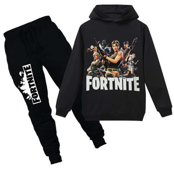 

Fortnite Наборы Одежды Мальчиков Девочек Спортивный Костюм Fortnite Толстовка с принтом + Брюки 2 Шт. Подростковые Костюмы Детская Толстовка Одежда Наборы Наряды HC0001