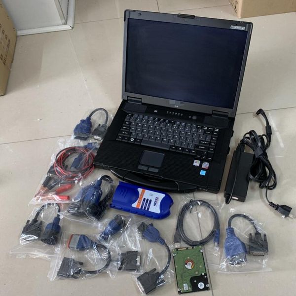 

truck diagnosis 125032 usb link scan tool cables with lapcf52 toughbook 2 years warranty heavy duty scanner