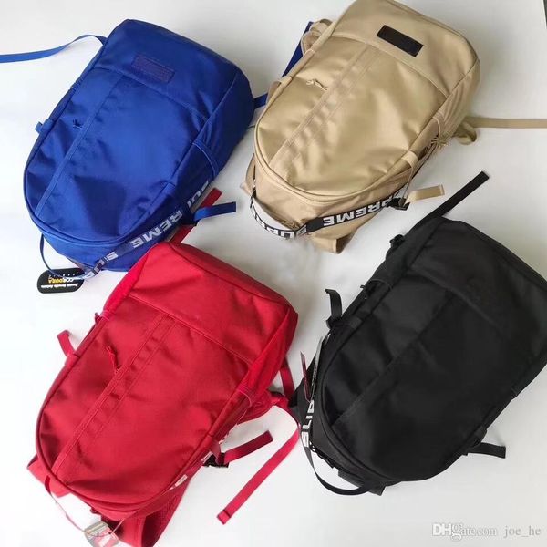 

sup backpack 18ss school bag outdoor bags duffle bags bookbags canvas backpacks ss18