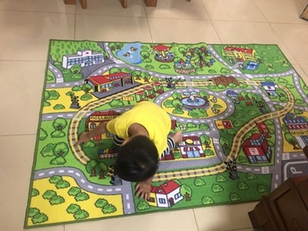 

52 "x 74" детский ковер с нескользящей подкладкой детский ковер городская уличная тема детские ковры забавные коврики для детей напольный ко