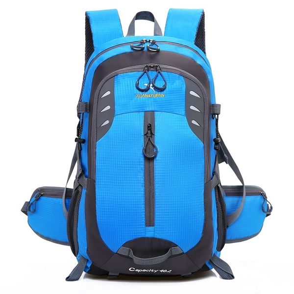 

45l waterproof nylon camping travel bags outdoor sport backpack men cycling rucksack women mountaineering hiking trekking bag