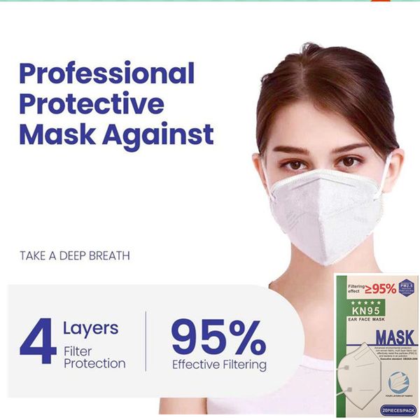 

Ffp2 N95 защитная маска фильтруя effect95% Half Face пылевые противогазы KN95 защитные маски сертификация CE упаковка показывает только английский язык