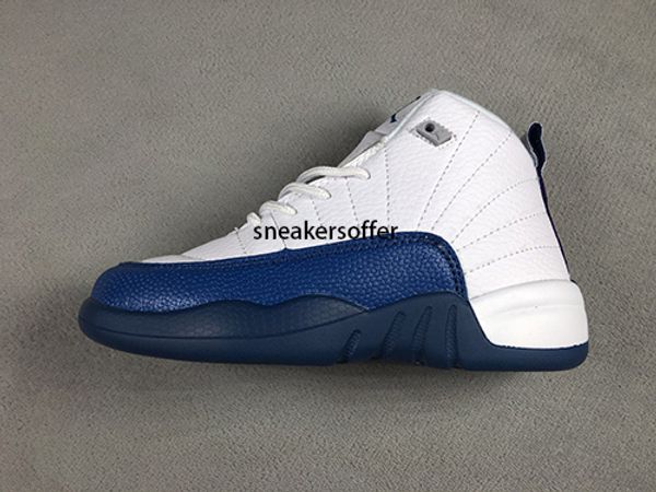 

предложение дешевые детские футбольные бутсы 12 12s белый плей-офф французский синий такси гамма синий игра гриппа мальчиков спортивные крос, Black