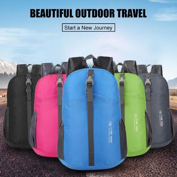 

outdoor waterproof backpacks women men foldable travel climbing hiking knapsack necessary outdoor mountaineering supplies