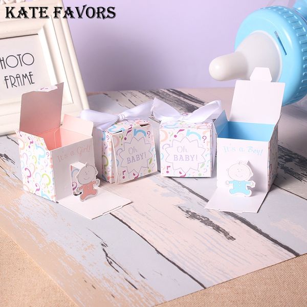 

12pcs baby shower favors paper gift box candy boxes packaging chocolate box wedding &birthday party /baby shower decoration
