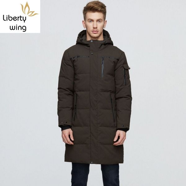 

new jacket long mens coat hooded male coats man winter parka brand clothing down cotton parkas, Black