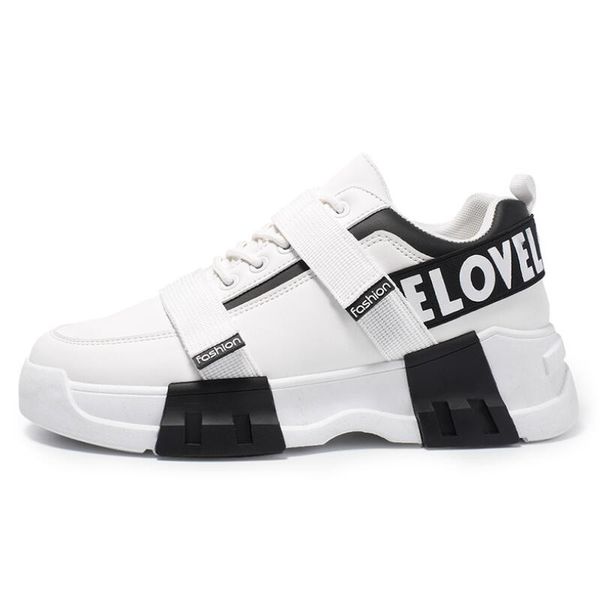 

autumn and winter new men's shoes fashion brand casual shoes running sports outdoor zapatos de hombre, Black