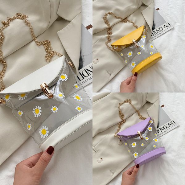 

summer transparent shoulder bucket women's 2020 fashion shoulder bag all-match leisure bucket bag
