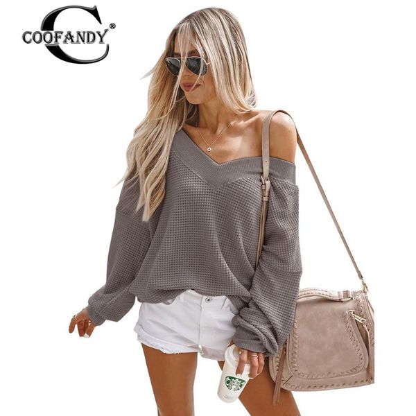 

women fashion winter v neck long causal sleeve khaki/black/army green solid knitted sweater, White;black