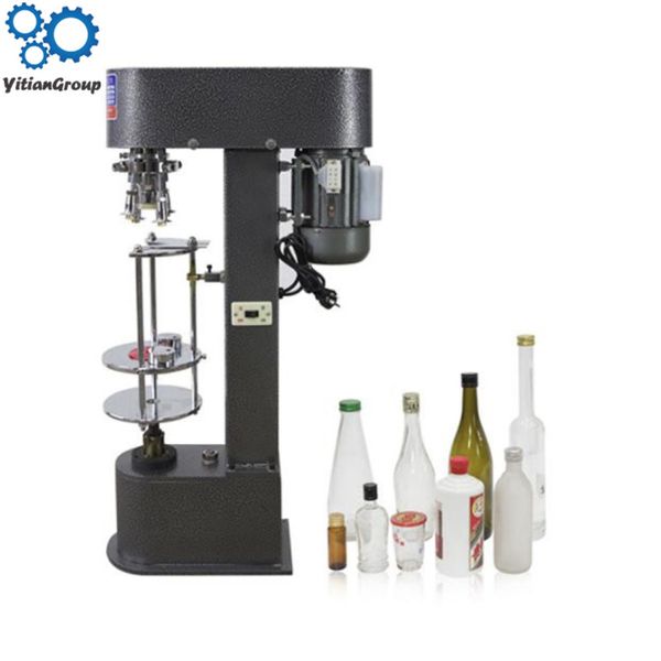 

multi-function bottle cap lock machine sk-40 single head automatic capper metal aluminum cover lock mouth 220v 1pc