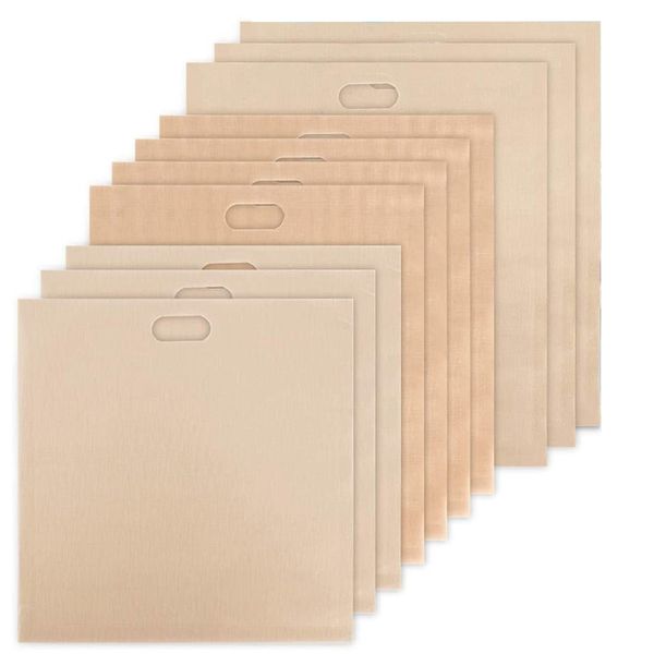 

reusable toaster bags - 3 sizes toaster bags for heat resistant, perfect for grilled cheese sandwiches- 10 pack