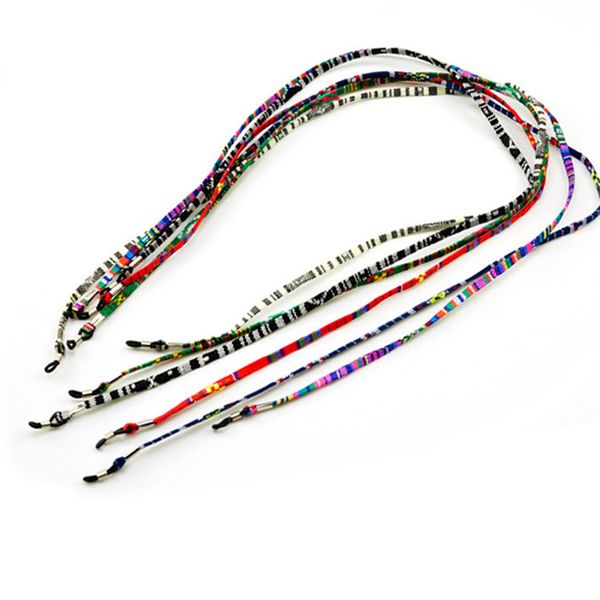 

1pc 5cm width 9 colors new eyeglass cord adjustable end glasses holder colorful leather glasses neck strap string rope band, Silver