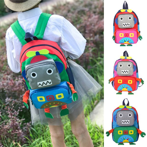 

kids toddler backpack 4 colors 3d cartoon school bag kindergarten elementary designer bags travel snack nursery daypack jy754