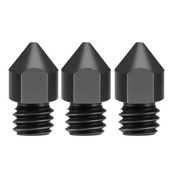 

3x 3d printer 0.2 0.3 0.4 0.5 0.6 0.8mm head extruder nozzle 1.75mm filament mk8